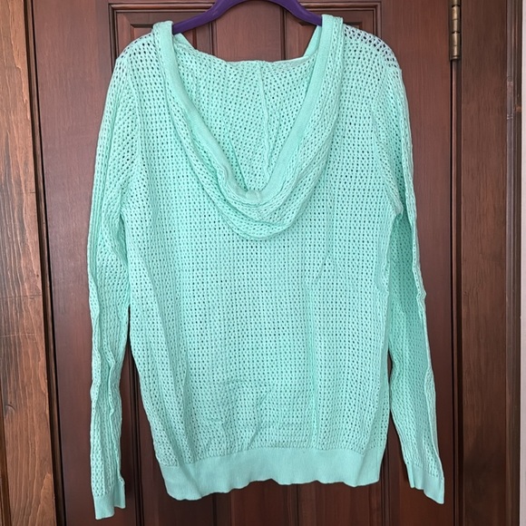 Charming Charlie Open Knit After Beach Hoodie - Picture 8 of 11